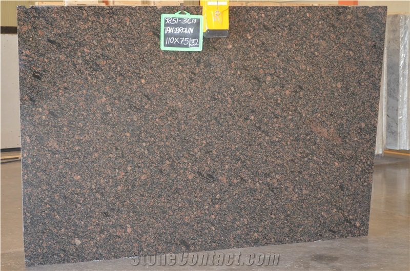 Tan Brown Granite Slabs, India Brown Granite
