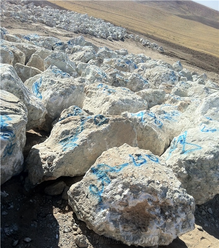 Iran White Alabaster Block