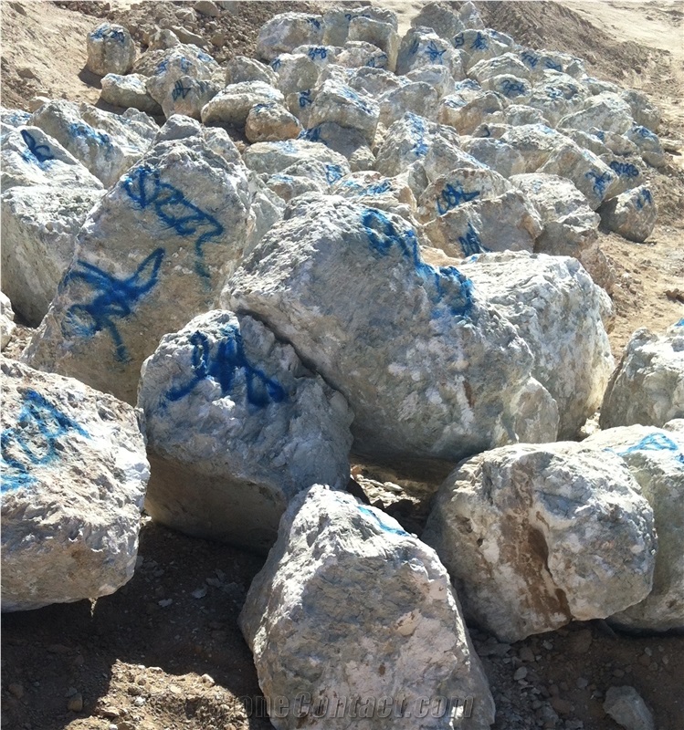 Iran White Alabaster Block
