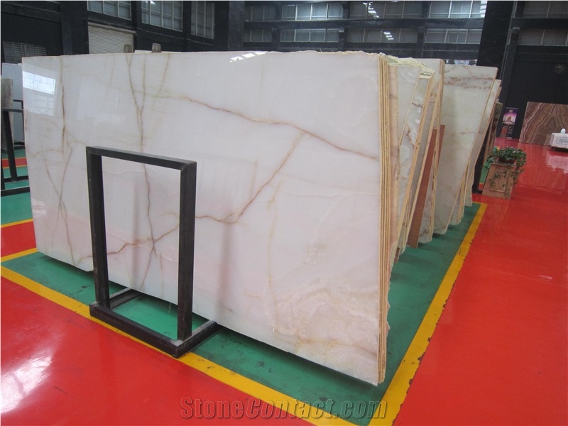 Turkish White Onyx Slab