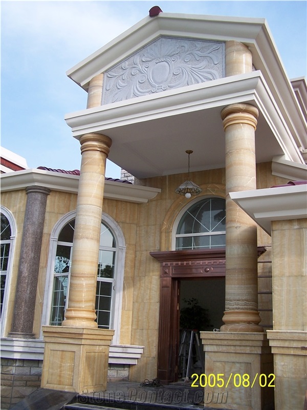 Honey Onyx Column, Yellow Onyx Column