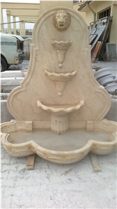 Yellow Marble Garden Water Fountain
