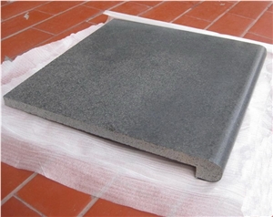 Black Basalt Swimming Pool Tiles, Black Basalt Pool Coping