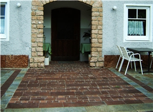 Monarch Red Limestone Pavers