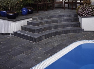 Murtal Grau Blau Marble Pool Coping, Pool Terace