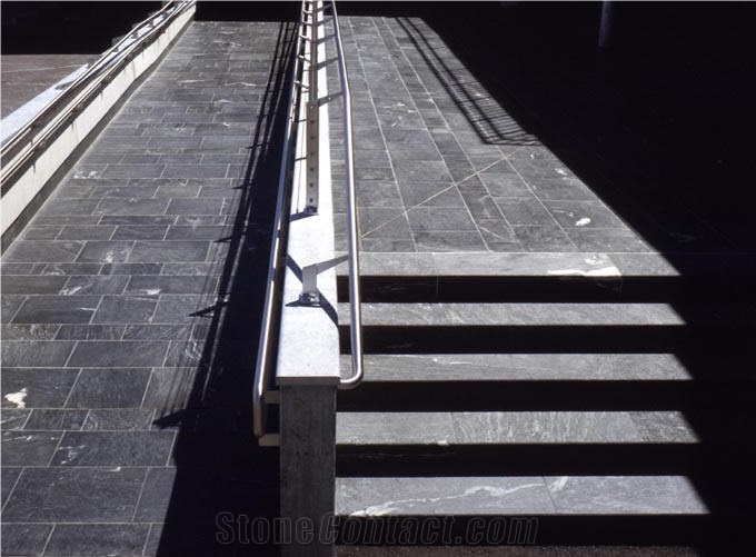 Murtal Grau Blau Marble Pool Coping, Pool Terace