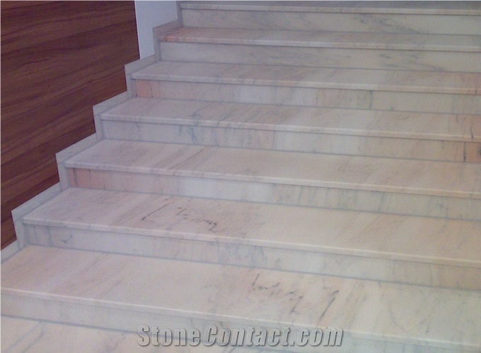 Ruschita White Marble Steps
