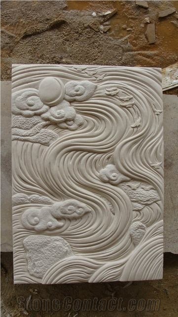 China White Sandstone Carving,Handcrafts
