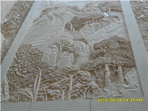 China White Sandstone Carving,Handcrafts