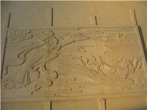 China White Sandstone Carving,Handcrafts