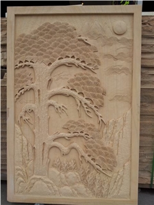 China Yellow Sandstone Tree Sculptures,Garden Sculptures,Animal Sculptures and Relief China Yellow Sandstone Tree Sculptures,Garden Sculptures,Animal Sculptures and Relief