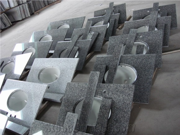 G635 & G633 Granite Bathroom Vanity Tops / Countertops / Single Basin Vanity Tops