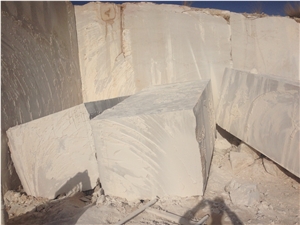 Cream White Marble Block