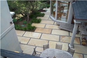 Desert Sand Sandstone Calibrated Pool Terrace Paving Tiles