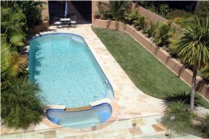 Desert Sand Sandstone Calibrated Pool Terrace Paving Tiles