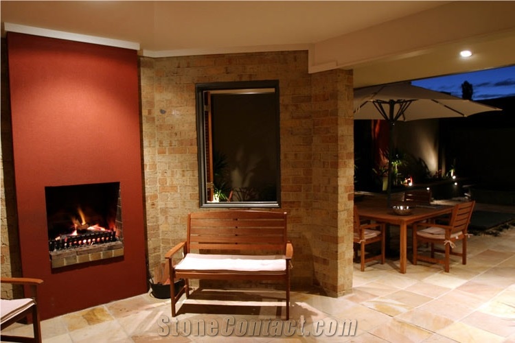Desert Sand Sandstone Calibrated Pool Terrace Paving Tiles
