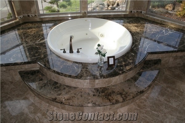 Dark Emperador Marble Countertops,Vanity Tops