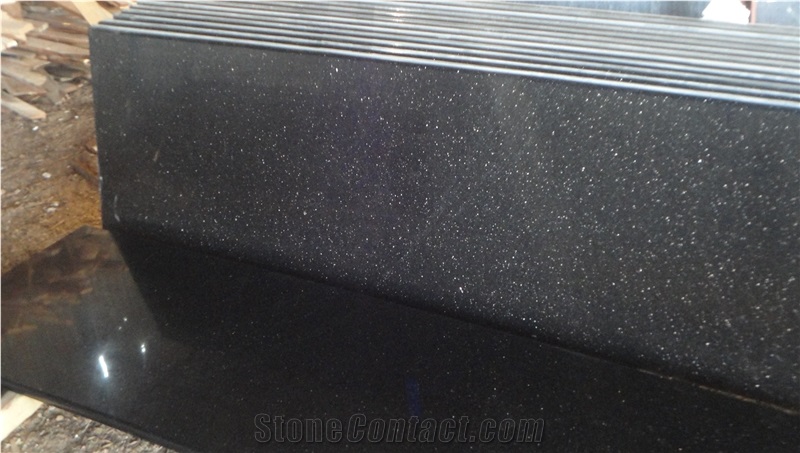 Blackgalaxy, Galaxy Black Granite Stairs & Steps