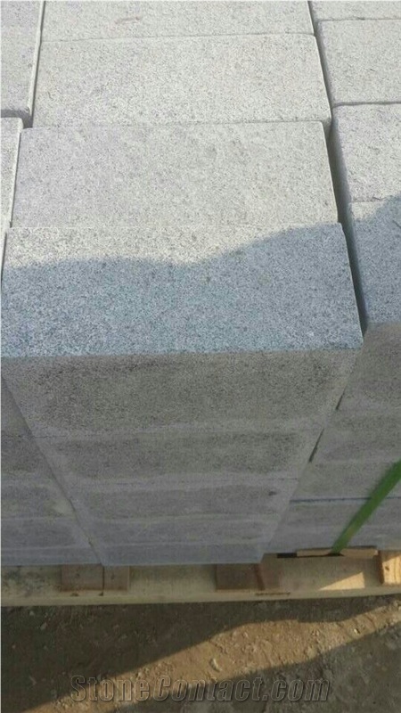 G370 Granite Cobble Stone, Dark Grey Cube Stone