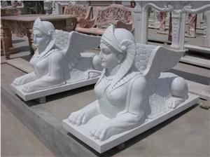 Sphinx Marble Sculpture,Stone Carving Sphinx