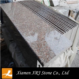 Peach Red G687 Cheap Granite Stair Step Covers