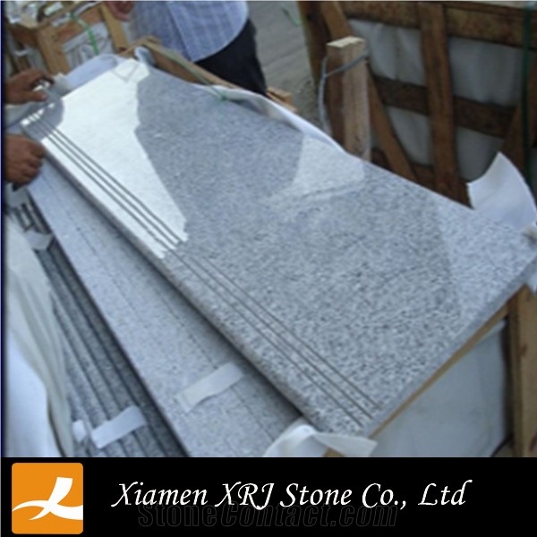 Polished G603 Anti-Slip Granite Prefab Stairs