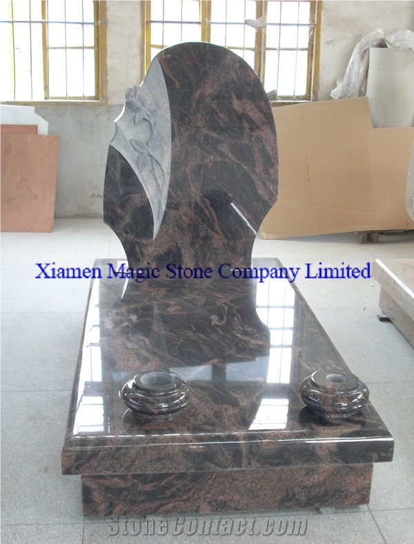 Himalayan Blue Brown Granite Monument & Tombstone