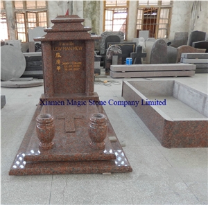 Maple Red Granite Monument