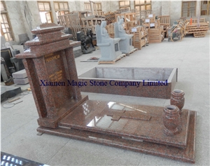 Maple Red Granite Monument