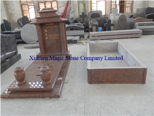 Maple Red Granite Monument