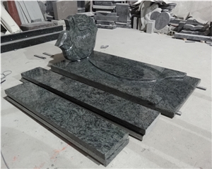 Olive Green Granite Monument & Tombstone
