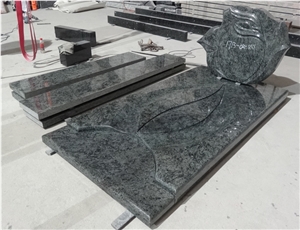 Olive Green Granite Monument & Tombstone