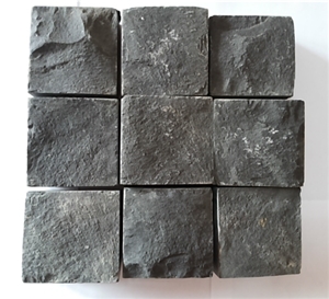 Black Basalt Sawn Splited Cobble Stone