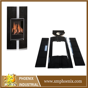 Shanxi Black Granite for Stove/ Stone Stove Parts Stove Covering