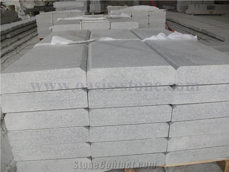 G603 Light Grey Granite Kerb Stone