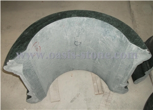 India Green Marble Columns Bases