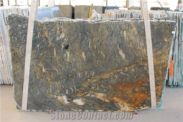Blue Fire Granite Slabs