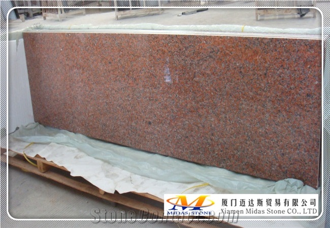 China Maple Red Granite Slabs