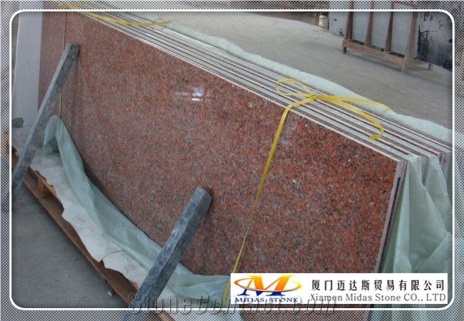 China Maple Red Granite Slabs