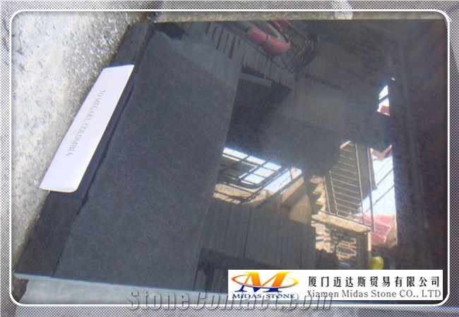 Polished Pearl Black Basalt G684 Tiles