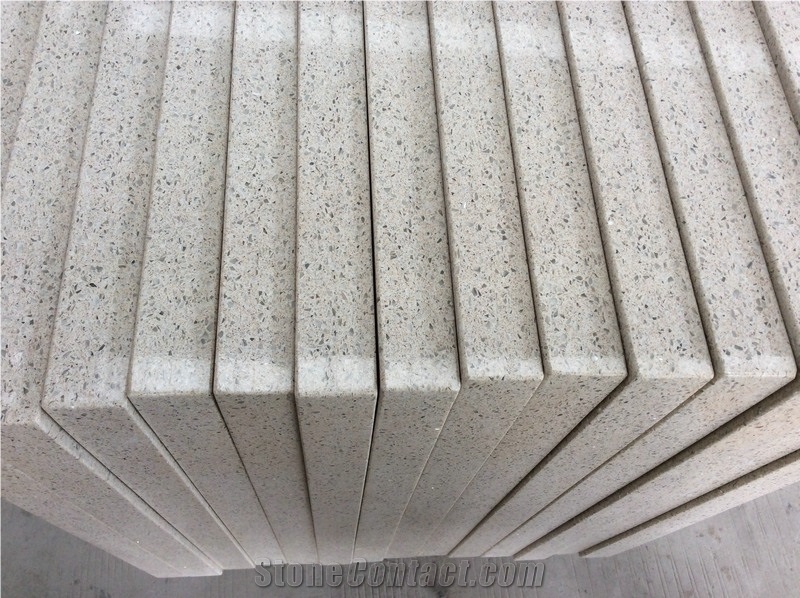 Beige Quartz Kitchen Countertops,Engineering Countertops
