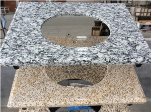 Multicolour White Granite Bath Top