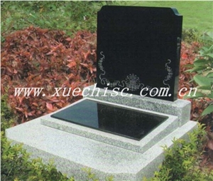 China Natual Shanxi Black Granite Stone Tombstone & Monument