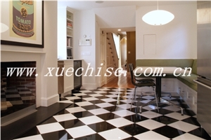 Shanxi Black Granite Stone Kitchen Design,China Absolute Black Granite Flooring