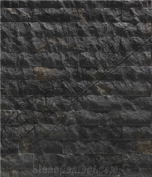 Black Marble Split Face Wall Cladding