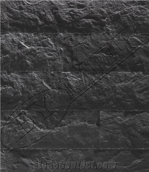 Black Marble Split Face Wall Cladding
