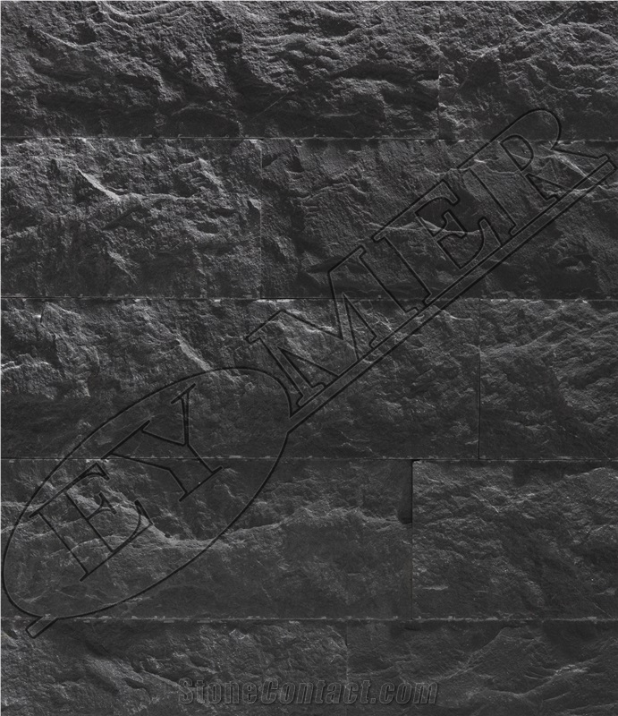 Black Marble Split Face Wall Cladding