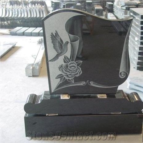 European Style Angle Stone Carving Granite and Marble and Other Stone Tombstone and Monument and Gravestone and Headstone