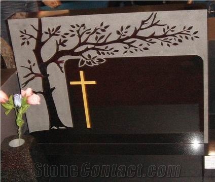 Western Style Monuments European Style Stone Carving Cross Tombstone Granite and Marble and Other Stone Tombstone and Monument and Gravestone and Headstone