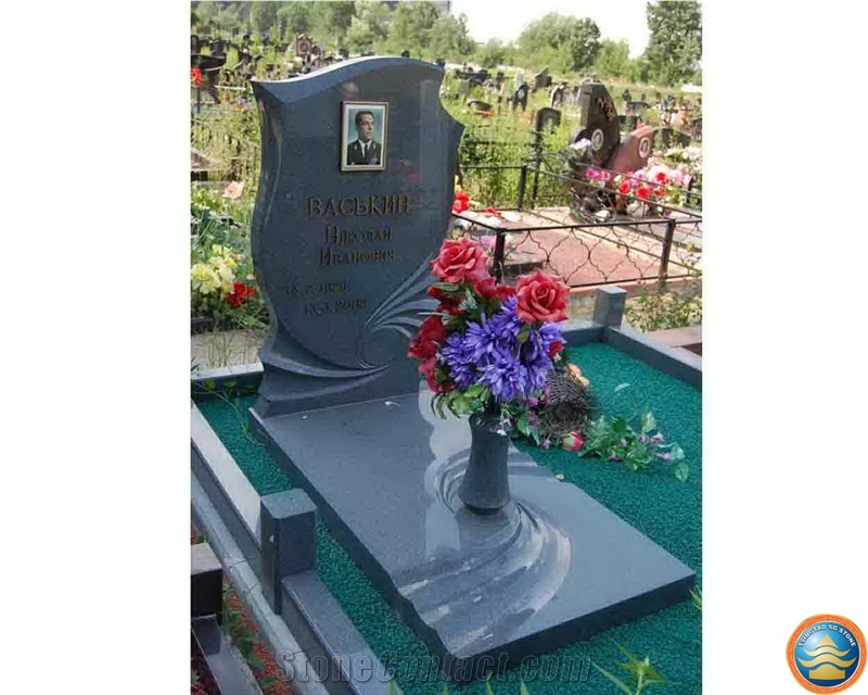 Western Style Tombstone European Style Stone Carving Cross Tombstone Granite and Marble and Other Stone Tombstone and Monument